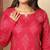 Vbuyz Women'S Solid Rayon Pink Stitched Kurta Pant With Dupatta