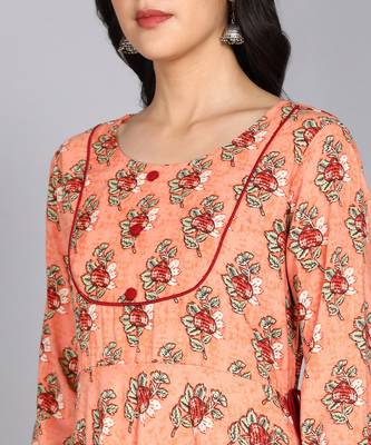 Women Floral Printed Anarkali Gown 4