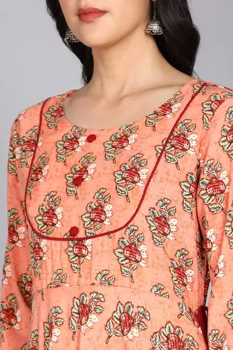 Women Floral Printed Anarkali Gown