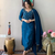 Label Hemant Khandelwal Heavy Embroidery Rayon Lace Work Kurti with Pant & Dupatta For Women