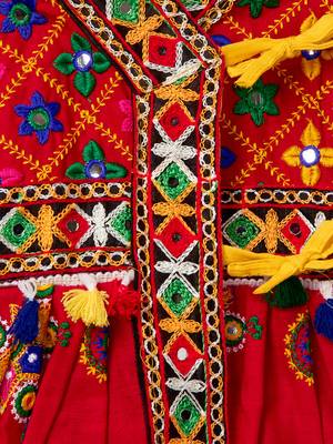 Banjara India Embroidered Kediya Dhoti Set For Boys and Girls_KD-CKS-Red_14 6