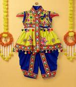 Banjara India Embroidered Kediya Dhoti Set For Boys and Girls_KD-CKS-Yellow_14
