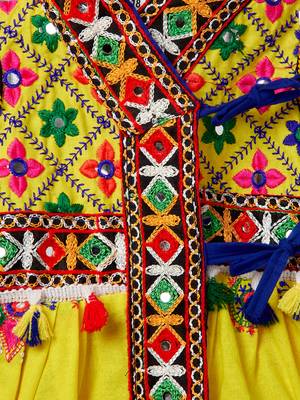 Banjara India Embroidered Kediya Dhoti Set For Boys and Girls_KD-CKS-Yellow_14 6