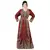 Maroon color full sleeves Handmade Moroccan Kaftan with Sun-proof hiijab