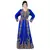 Royal -Blue color Full Sleeves Handmade Moroccan Kaftan With Sun-proof hijab