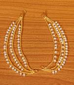Pearl ethnic bahubali ear chain