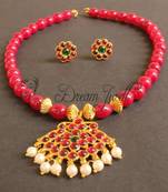 BEAUTIFUL HANDMADE KEMP TEMPLE NECKLACE SET-DJ15808