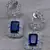 Blue stone embellished cubic zirconia earrings 216ed708