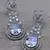 White stone embellished cubic zirconia earrings 216ed715