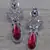 Hydro ruby stone embellished cubic zirconia earrings 216ed718