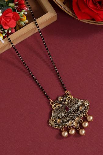 Gold color mangalsutra