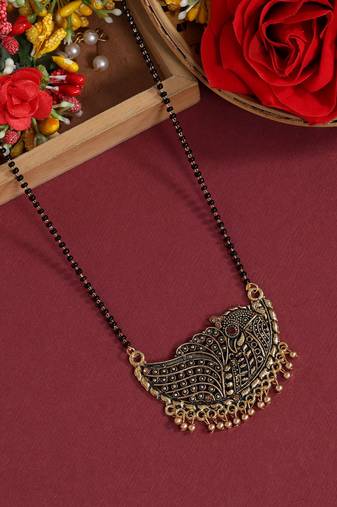 Gold color mangalsutra