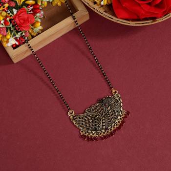 Maroon color mangalsutra 1