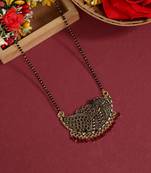 Maroon color mangalsutra