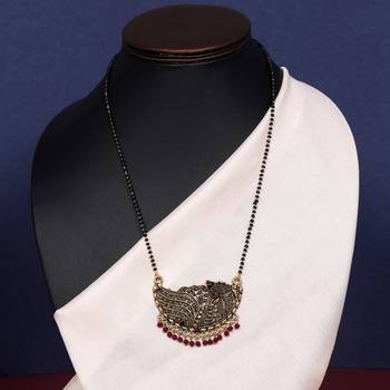 Maroon color mangalsutra 2