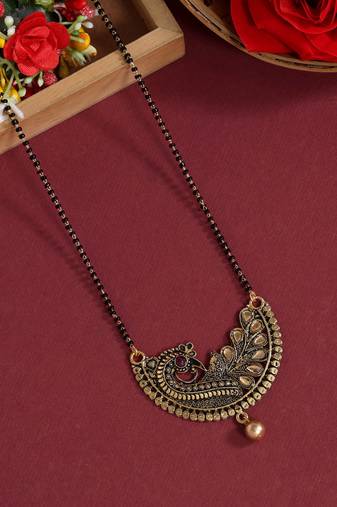 Gold color mangalsutra