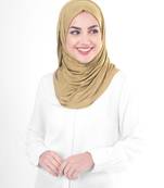Latte Beige Viscose Jersey Scarf | Hijab | Silk Route