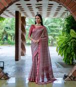 MAROON FANCY PRETTY BANARSI  SILK SAREE 