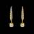 cz daily use earrings bali hook type