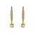 cz daily use earrings bali hook type