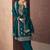 Designer Party Wear Silk Straight Suit in Aqua Blue Hue