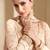 Light peach color georgette wedding wear anarkali suit