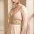 Light peach color georgette wedding wear anarkali suit
