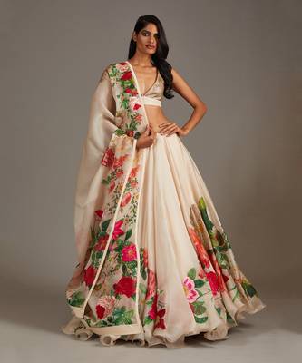 Gold Beige Lehenga Set 1
