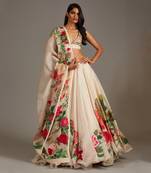 Gold Beige Lehenga Set