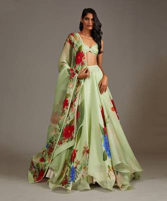 Mint Green Lehenga Set 1