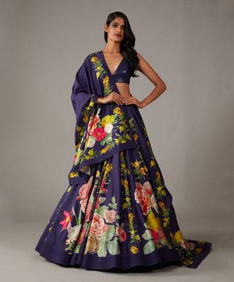 Indigo Lehenga Set 1