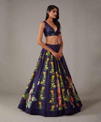 Indigo Lehenga Set 2