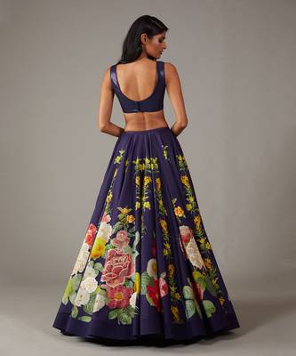 Indigo Lehenga Set 4