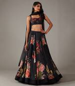 Black  Lehenga Set