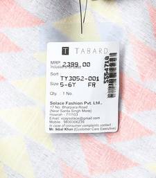 Tabard Cotton Full Sleeve Regular Fit Printed Kurta For Boys