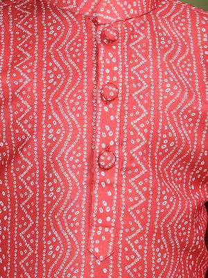 Tabard Cotton Full Sleeve Regular Fit Printed Kurta For Boys 5