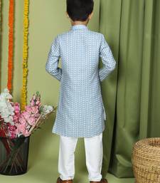 Tabard Cotton Full Sleeve Regular Fit Printed Kurta For Boys