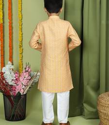 Tabard Cotton Full Sleeve Regular Fit Printed Kurta For Boys