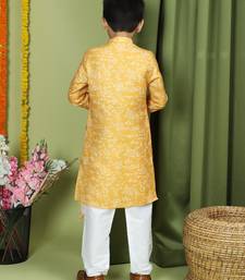 Tabard Cotton Full Sleeve Regular Fit Printed Kurta For Boys