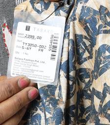 Tabard Cotton Full Sleeve Regular Fit Printed Kurta Set For Boys