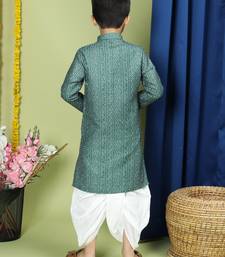 Tabard Cotton Full Sleeve Regular Fit Printed Kurta Set For Boys