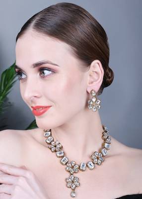 JN Handicraft Stylish Kundan & Alloy Womens Jewellery Sets 2