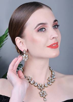 JN Handicraft Stylish Kundan & Alloy Womens Jewellery Sets 4