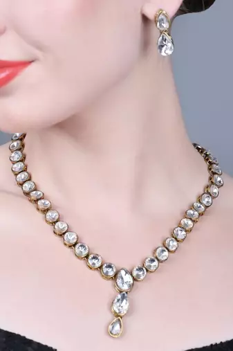 JN Handicraft Stylish Kundan & Alloy Womens Jewellery Sets