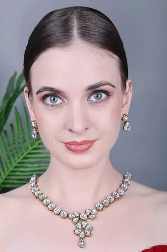 JN Handicraft Stylish Kundan & Alloy Womens Jewellery Sets