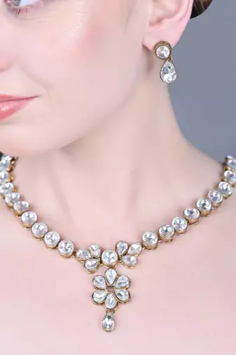 JN Handicraft Stylish Kundan & Alloy Womens Jewellery Sets