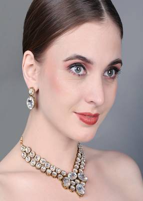 JN Handicraft Two Layer Kundan Choker Necklace Sets 2