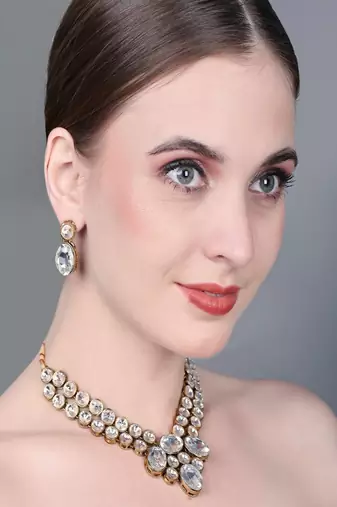 JN Handicraft Two Layer Kundan Choker Necklace Sets