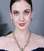 JN Handicraft Stylish Copper Plated Twinkling  Necklace Set