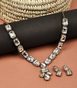 JN Handicraft Stylish Copper Plated Twinkling  Necklace Set